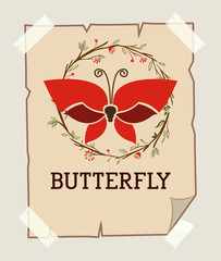 beautiful butterflies design 
