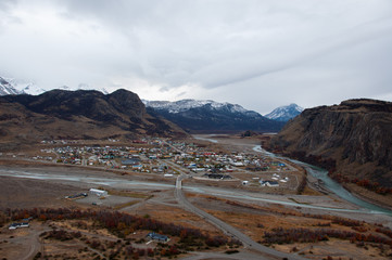 View of El Chalten near Fitz Roy, Argentina