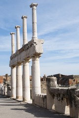 View of the ruins  Pompei  in southern Italy