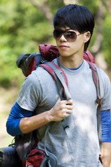 Naklejka premium Cool Hiker