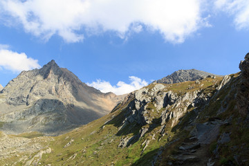 Mountain Säulkopf in Hohe Tauern Alps, Austria