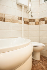 close up of a wash basin in a modern bathroom