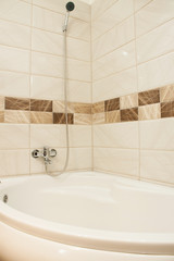 close up of a wash basin in a modern bathroom