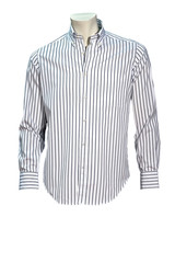 shirt black and white striped