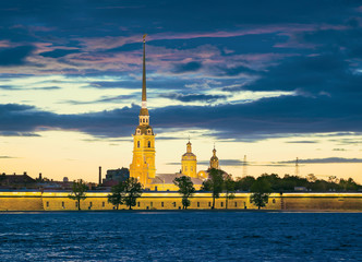 Peter and Paul Fortress and Cathedral. St.-Petersburg, Russia