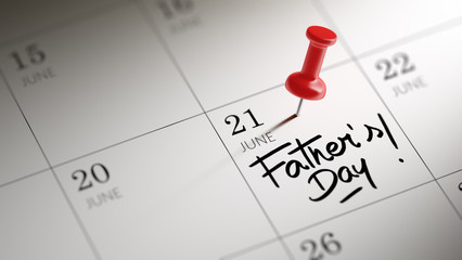 Fototapeta premium Concept image of a Calendar with a red push pin. Closeup shot of