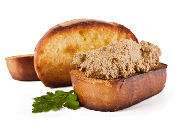 Sandwich with liver pate