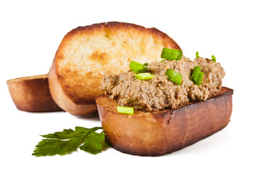 Sandwich with liver pate