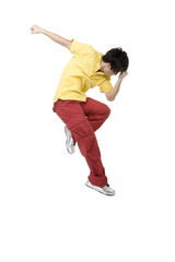 Young man dancing