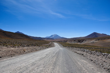 Fototapeta na wymiar Gorgeous landscapes of Sur Lipez, South Bolivia