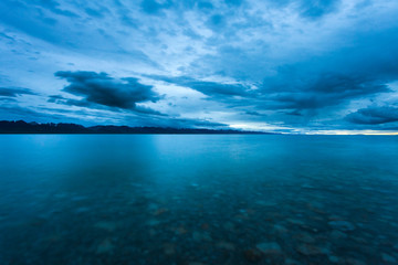 Fototapeta na wymiar View of lake in Tibet, China