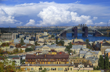 Kiev, Ukraine, view overlooking the town.