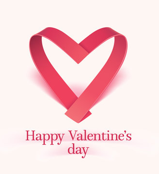 Happy Valentines Day card vector illustration