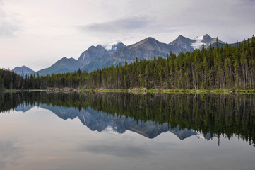Reflection at the Rendez-vous, Rockies, Canada