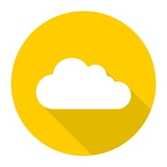 Cloud icon with long shadow