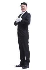 Portrait of male butler