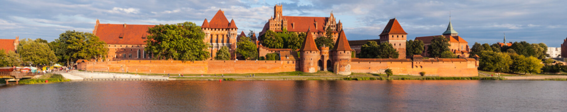 Malbork castle panorama image