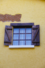 Obraz premium Stock Photo:.Italian style wood window