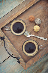 Obraz na płótnie Canvas Cups of coffee