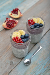 Pudding with chia seeds