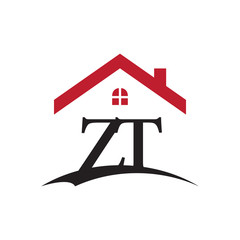 innitial letter logo with roof and window