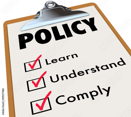 Policy Regulations Rules Checklist Clipboard Learn Understand Co policy-regulations-rules-checklist-clipboard-learn-understand-co