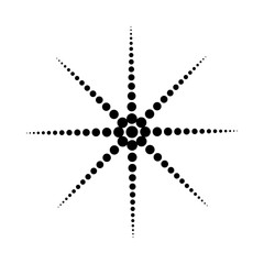 Abstract dotted shape.Vector design element