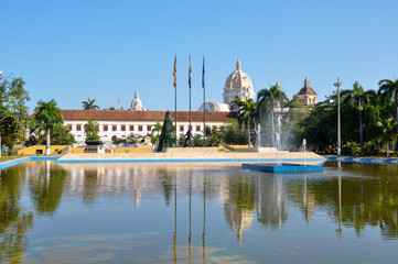 Fototapeta premium Old colonial city of Carthagena, Colombia