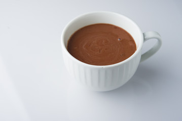 Hot chocolate with marshmallows for special day