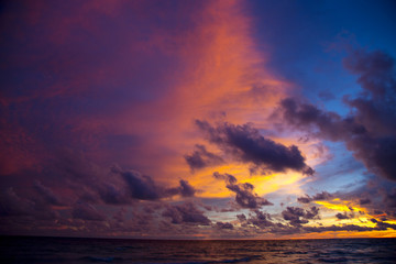 Sea in the twilight