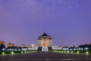 Fototapeta premium The famous Chiang Kai-shek Memorial Hall of Taiwan