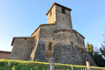 Fototapeta na wymiar Old church from the XXI century, France