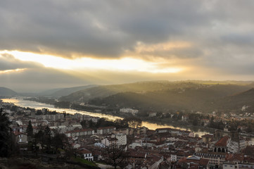 Sunset in Vienne, Isere, France