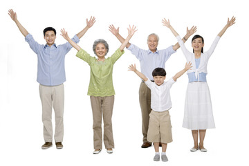 Obraz premium Portrait of a multi-generation family