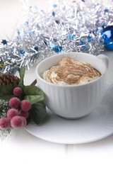 Hot chocolate with marshmallows for special day