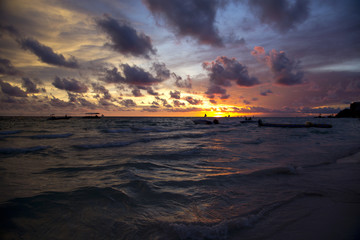 Sea in the twilight