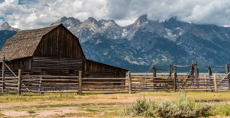 Old barn at Grand Teton National Park