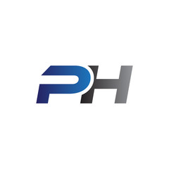 Simple Modern letters Initial Logo ph