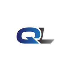 Simple Modern letters Initial Logo ql