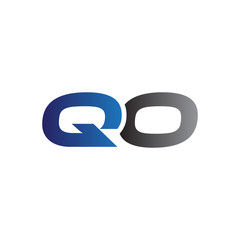 Simple Modern letters Initial Logo qo