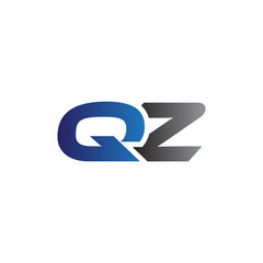 Simple Modern letters Initial Logo qz