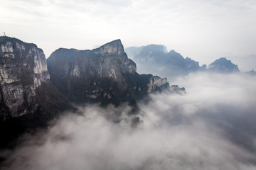 Tian Men Mountains in Zhangjiajie
