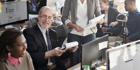 Business Team Working Office Worker Concept