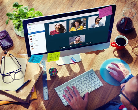 Video Call Facetime Chatting Communication Concept