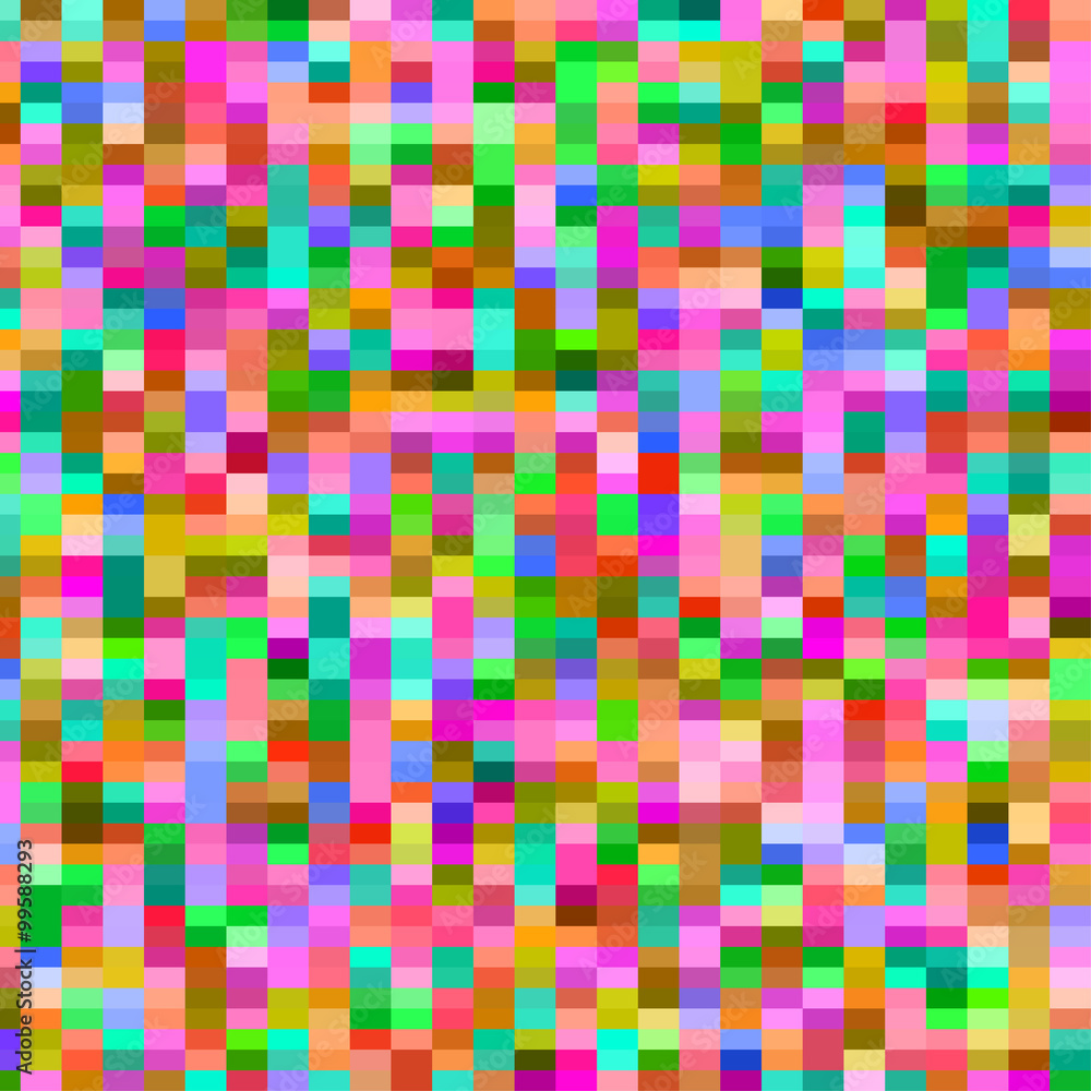 Poster colorful pattern with chaotic pixels