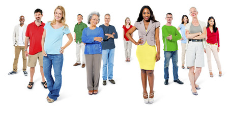 Fototapeta premium Large Group of People Community Social Gathering Concept