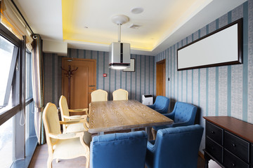 interior of modern cafe