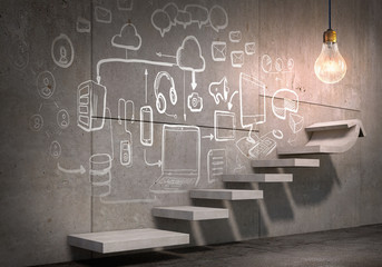 Naklejka premium Great plan for success achieving