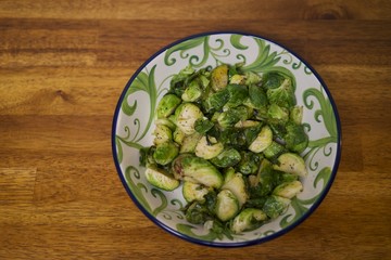 brussel sprouts fried in butter