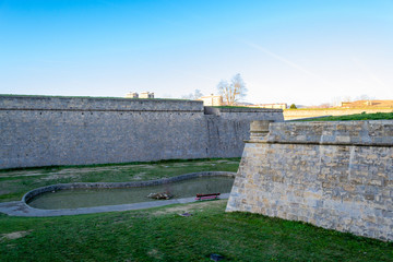 Pond and walls